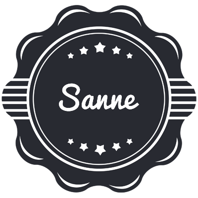Sanne badge logo
