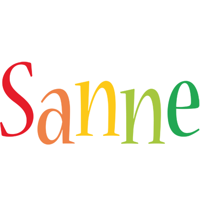 Sanne birthday logo