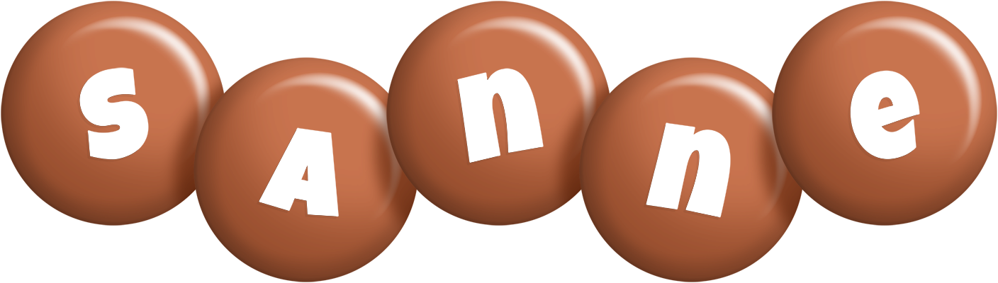 Sanne candy-brown logo