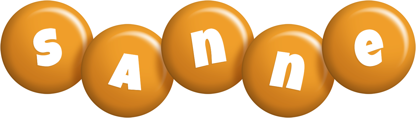 Sanne candy-orange logo