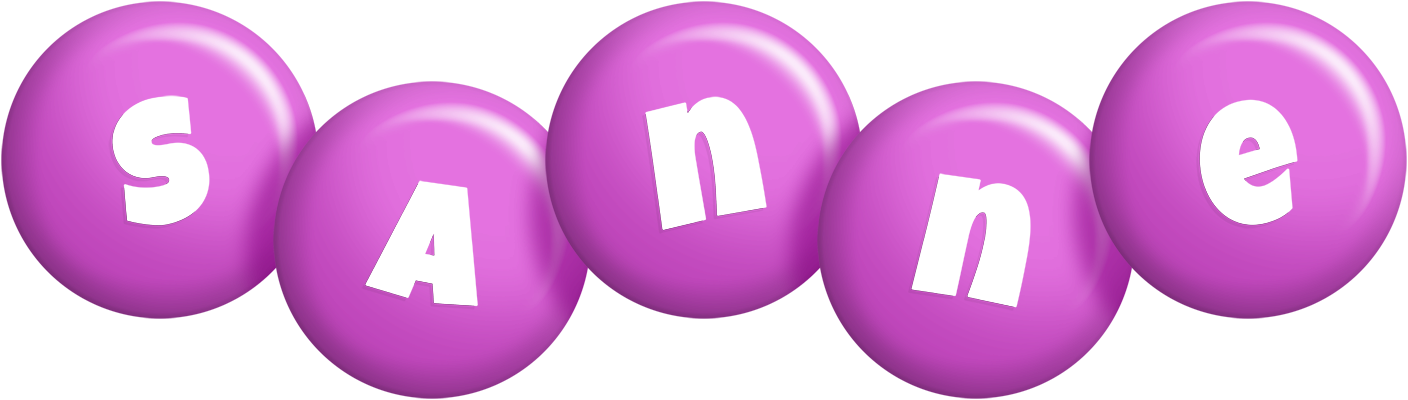 Sanne candy-purple logo