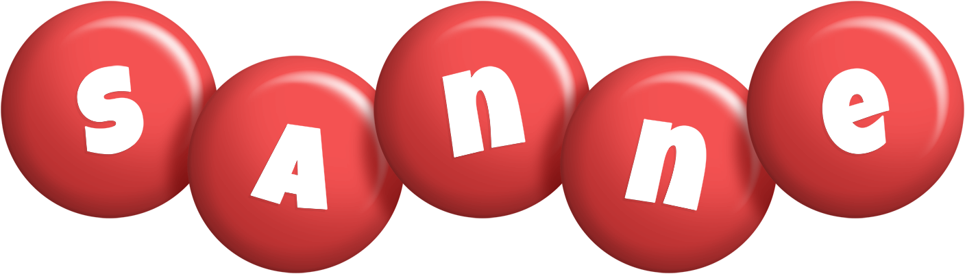 Sanne candy-red logo
