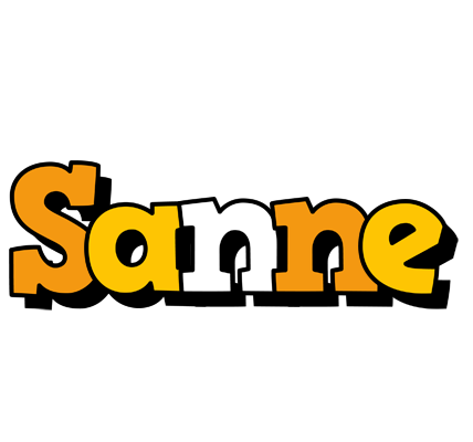 Sanne cartoon logo