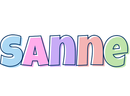 Sanne pastel logo