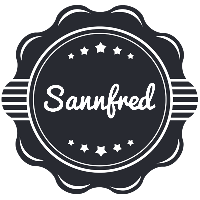 Sannfred badge logo