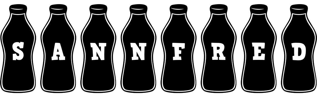 Sannfred bottle logo