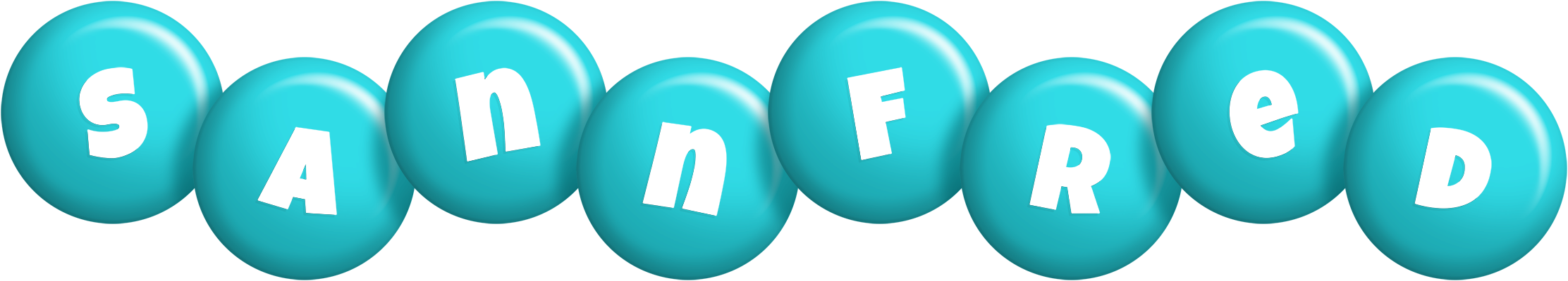 Sannfred candy-azur logo