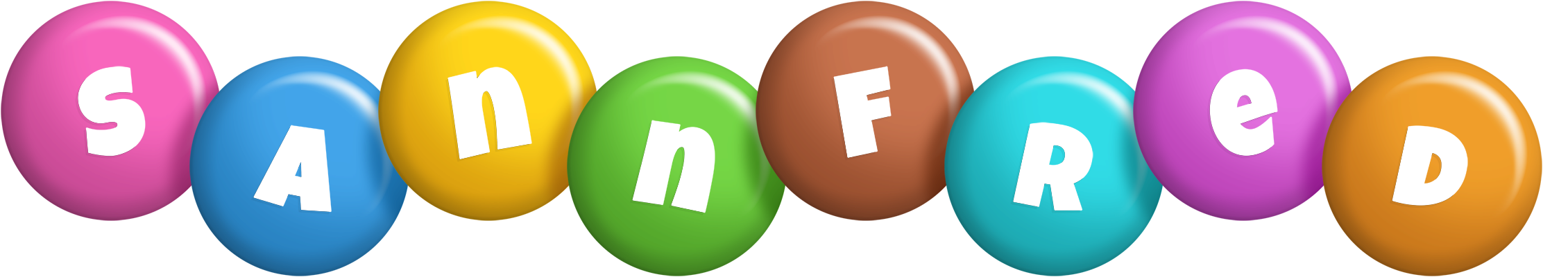 Sannfred candy logo