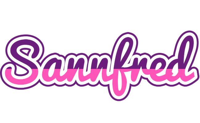 Sannfred cheerful logo