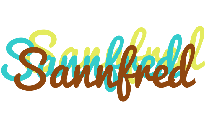 Sannfred cupcake logo