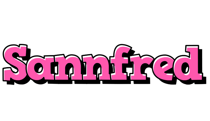 Sannfred girlish logo
