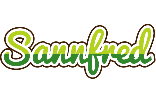 Sannfred golfing logo