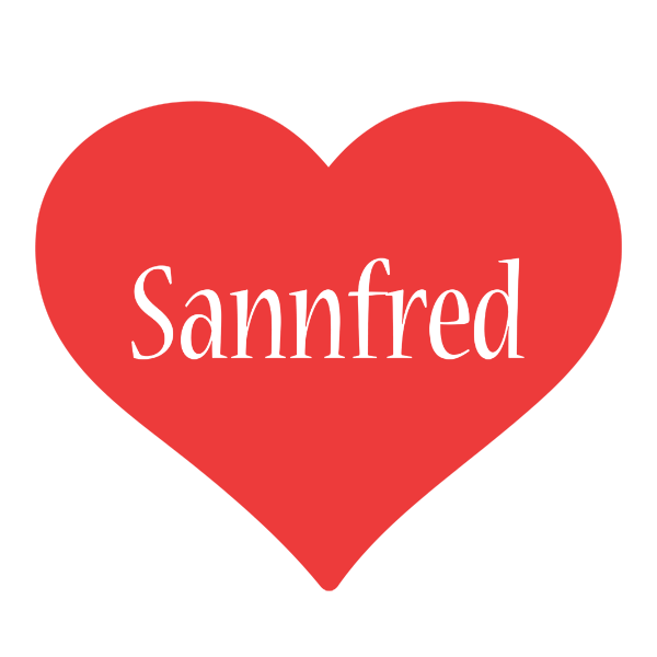 Sannfred love logo