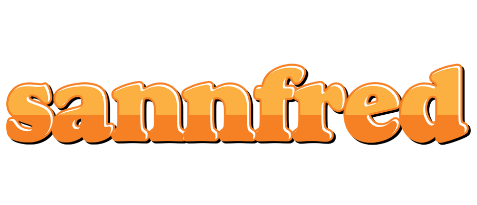 Sannfred orange logo