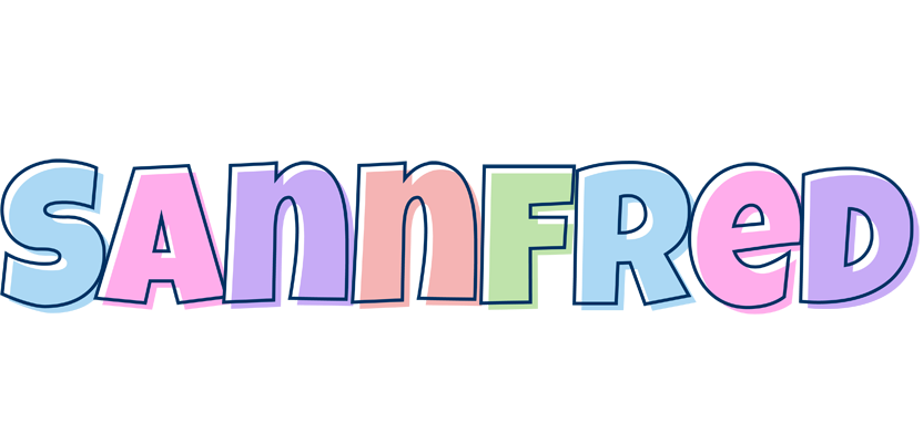 Sannfred pastel logo