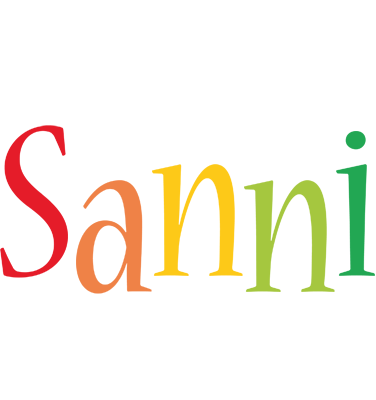 Sanni birthday logo