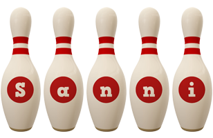 Sanni bowling-pin logo