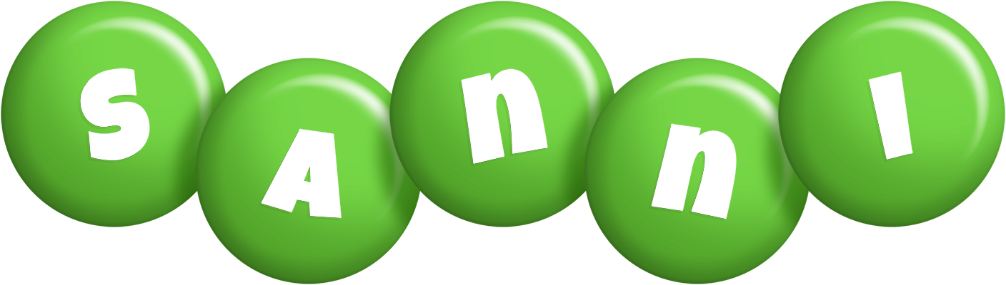 Sanni candy-green logo