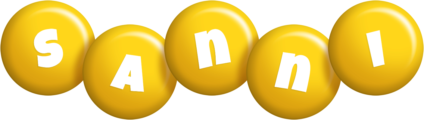 Sanni candy-yellow logo
