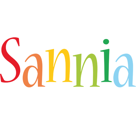Sannia birthday logo