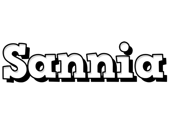 Sannia snowing logo