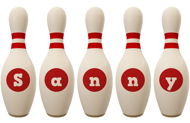 Sanny bowling-pin logo