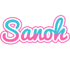 Sanoh woman logo