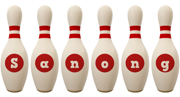 Sanong bowling-pin logo