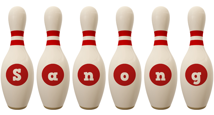Sanong bowling-pin logo