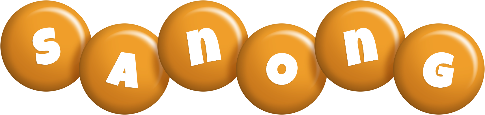 Sanong candy-orange logo