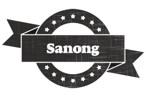 Sanong grunge logo