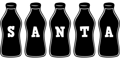 Santa bottle logo