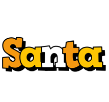 Santa cartoon logo