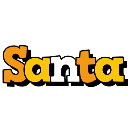 Santa cartoon logo