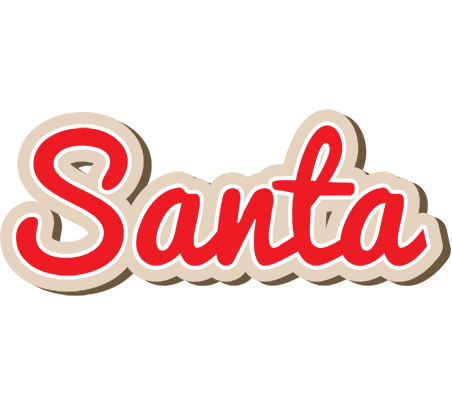 Santa chocolate logo
