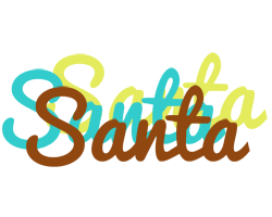 Santa cupcake logo