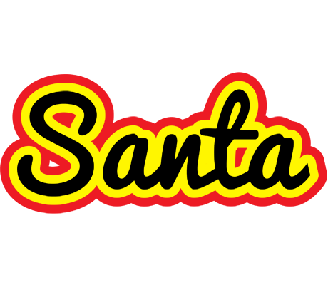 Santa flaming logo