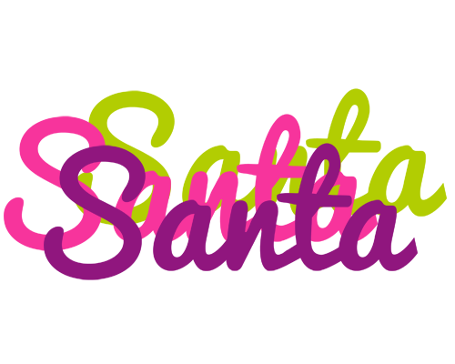 Santa flowers logo