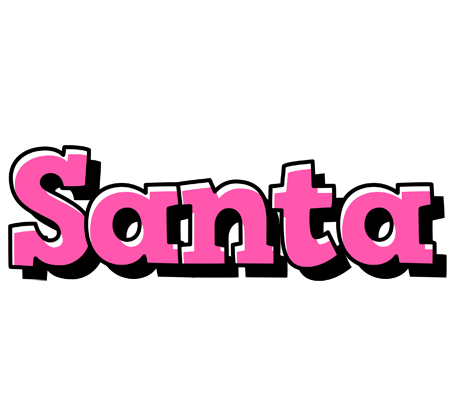Santa girlish logo