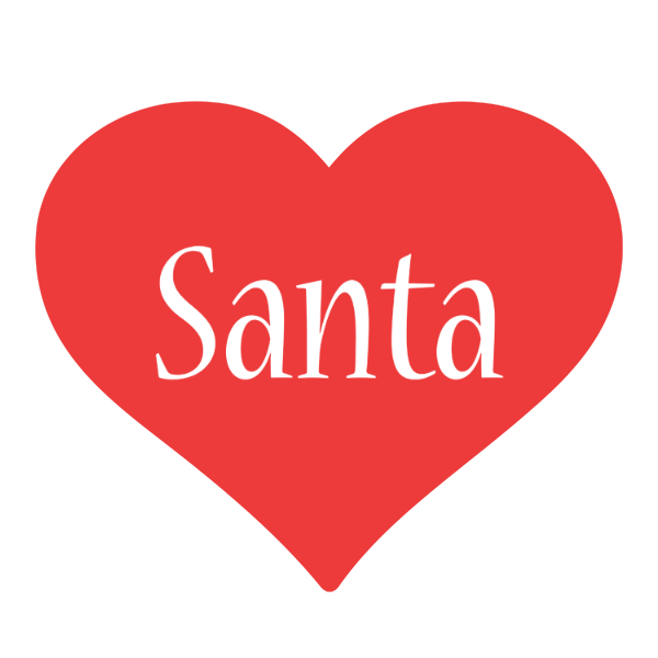 Santa love logo