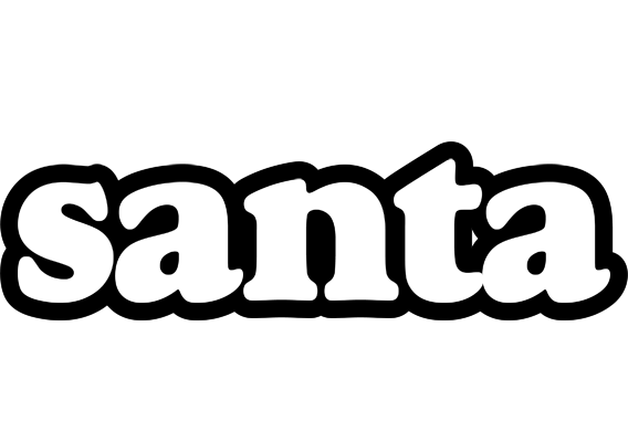 Santa panda logo