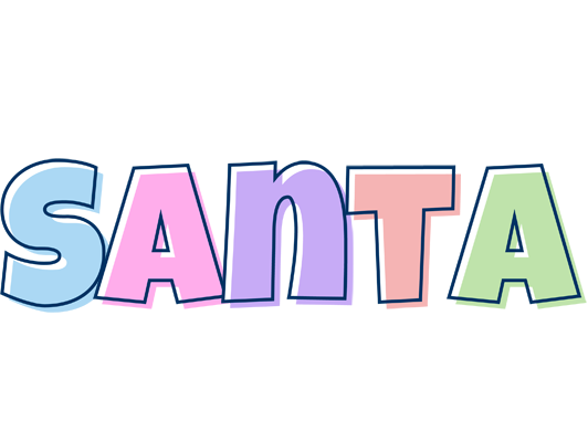 Santa pastel logo