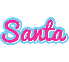 Santa popstar logo