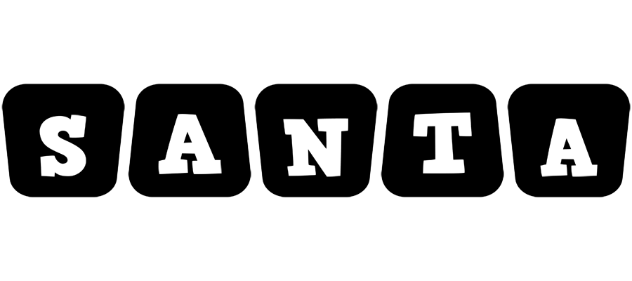 Santa racing logo