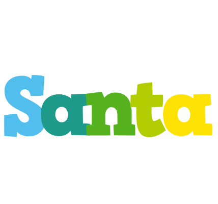 Santa rainbows logo