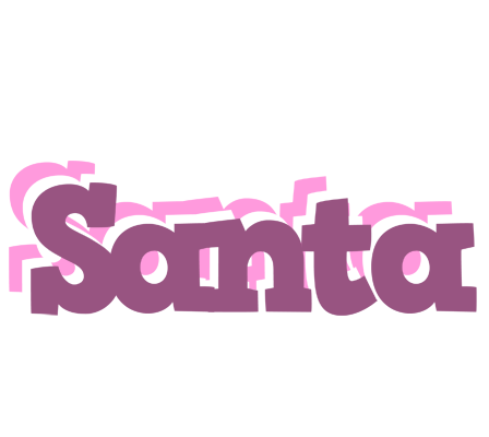 Santa relaxing logo