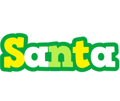Santa soccer logo
