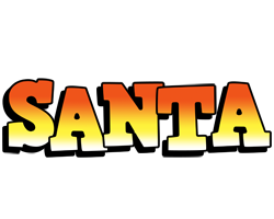 Santa sunset logo