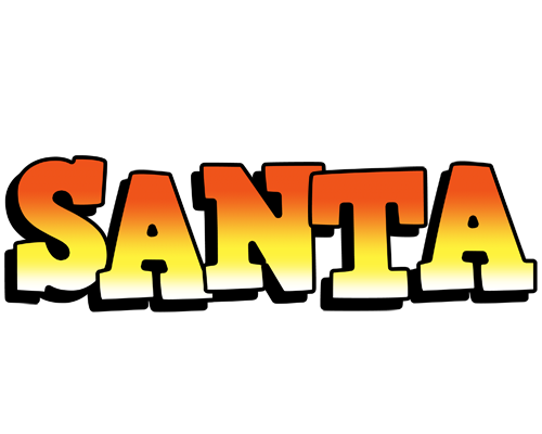 Santa sunset logo