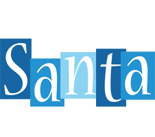 Santa winter logo